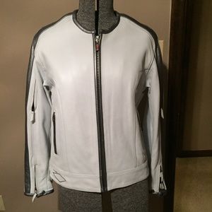 Like new Power Trip leather motorcycle jacket